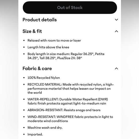 NWT Athleta | Aire Puffer Parka | Black | SPetite - Picture 11 of 12